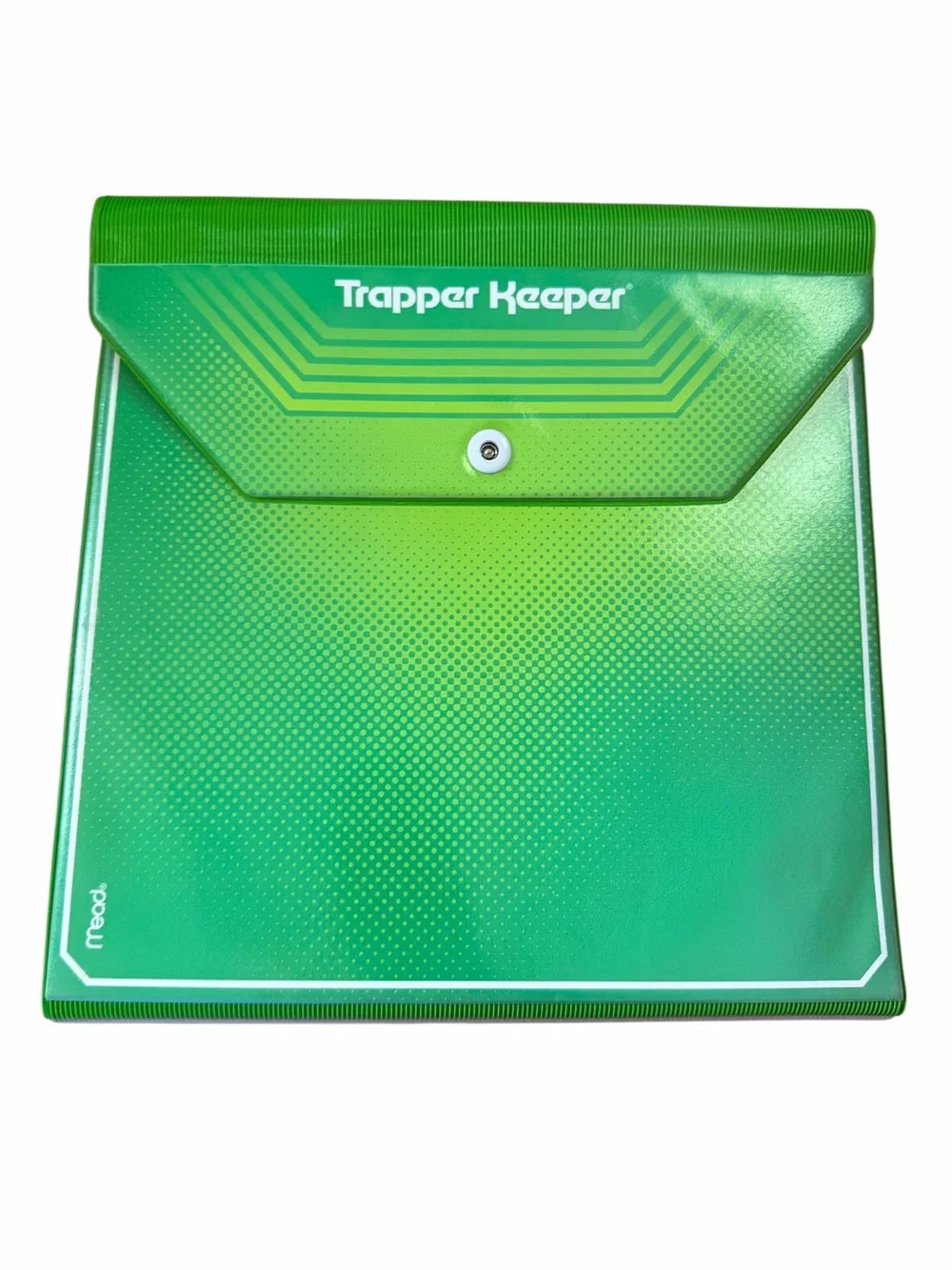 VTG ‘13 Trapper Keeper Green Accordion Document Organizer